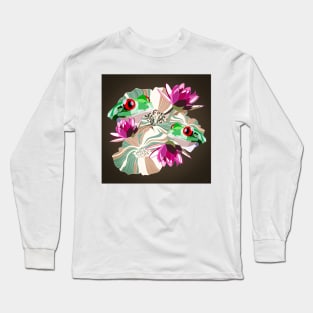 Frogs and lillies Long Sleeve T-Shirt